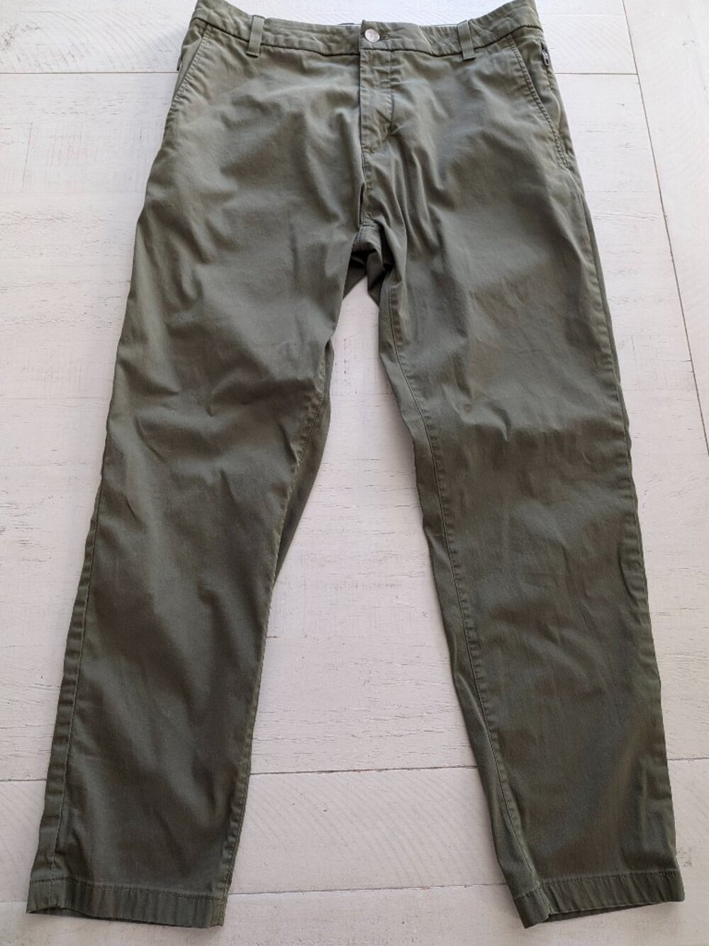 Bird Dog Pants Men's 32 X 28 Green Khaki Chino Business Golf Outdoor Stretch